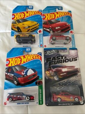 Red and Yellow Die-Cast set - Honda & Acura Models